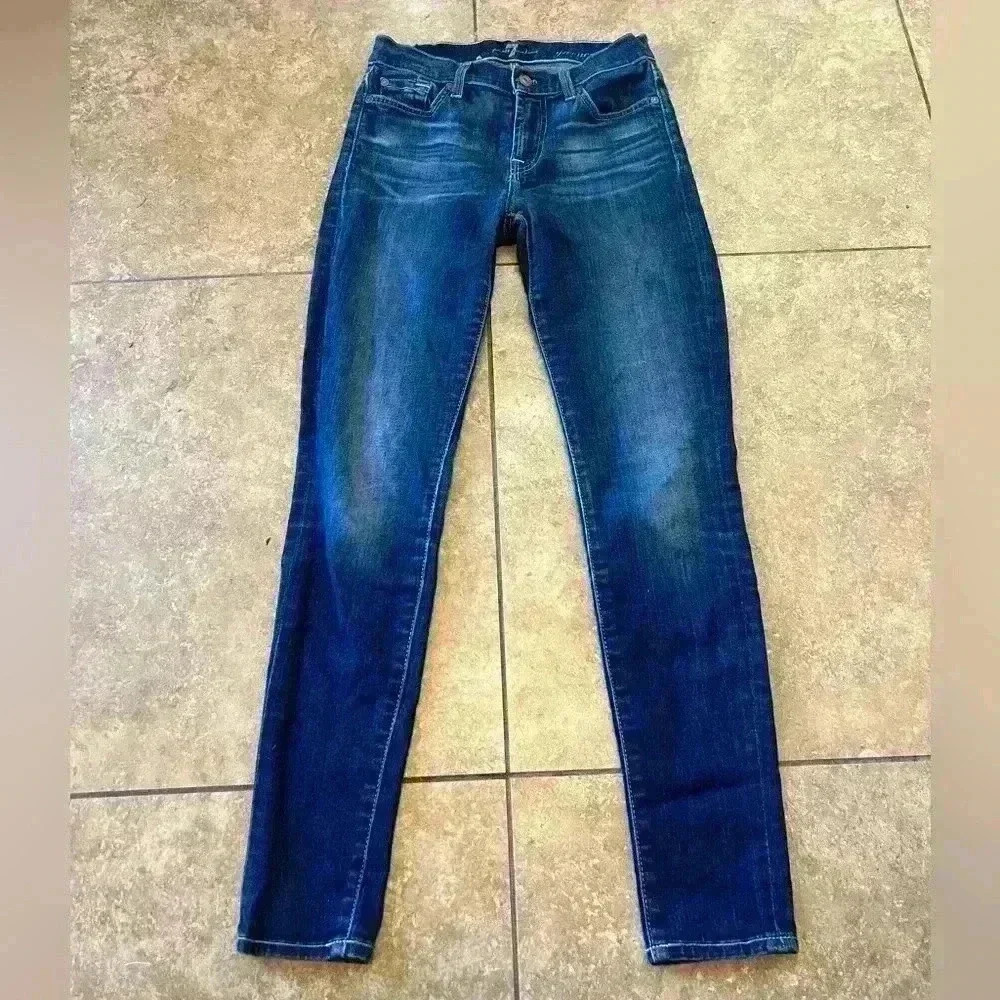 7 For All Mankind Denim Gwenevere Skinny Jean Size 24